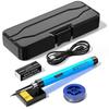 Kit de Ferro de Solda USB Aquecimento Rápido com Pontas Extras Estojo de Armazenamento para Drone RC Reparo de Peças Pequenas Soldagem