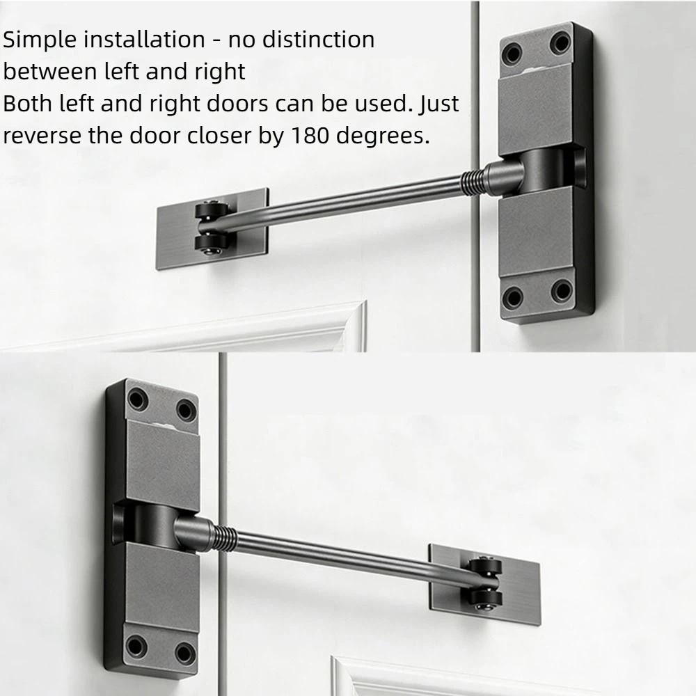 Mute Soft Closing Automatic Door Closer Adjustable Speed Spring Tension Door Closer  Security Doors