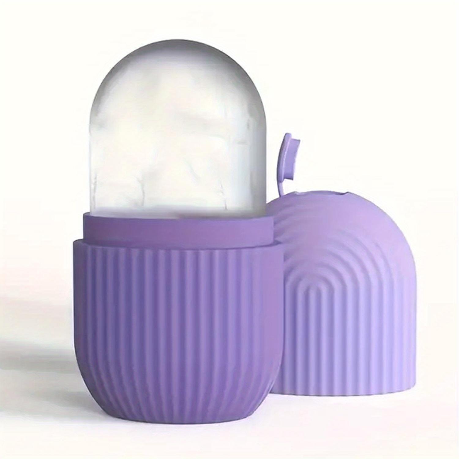 

Силиконовая форма для льда для лица, форма для кубиков льда для лица, ледяной ролик для лица и глаз, массаж лица Гуаша, инструмент для ухода за кожей фиолетовый