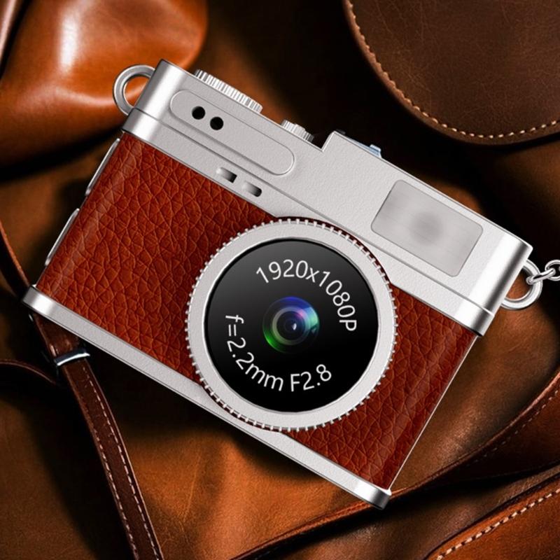 Mini Keychain Camera 1080P Mini Thumb Sized Camera Keychain Video Camera Camcorder for Students Kids Travel Outdoor