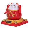 Lucky Cat Waving Arm Solar Powered Light Induction Wealth Welcoming Fortune Cat Decoration for Home