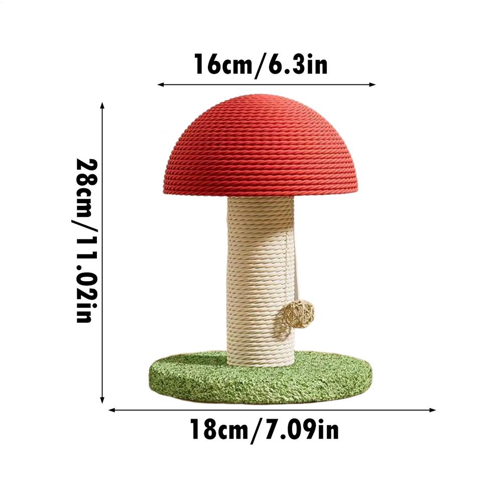 Kratzbaum für Katzen Sisal Pilz Modern Hoch Kratzbaum für Katzen für Kätzchen Bewegung Mentale Stimulation Physisch