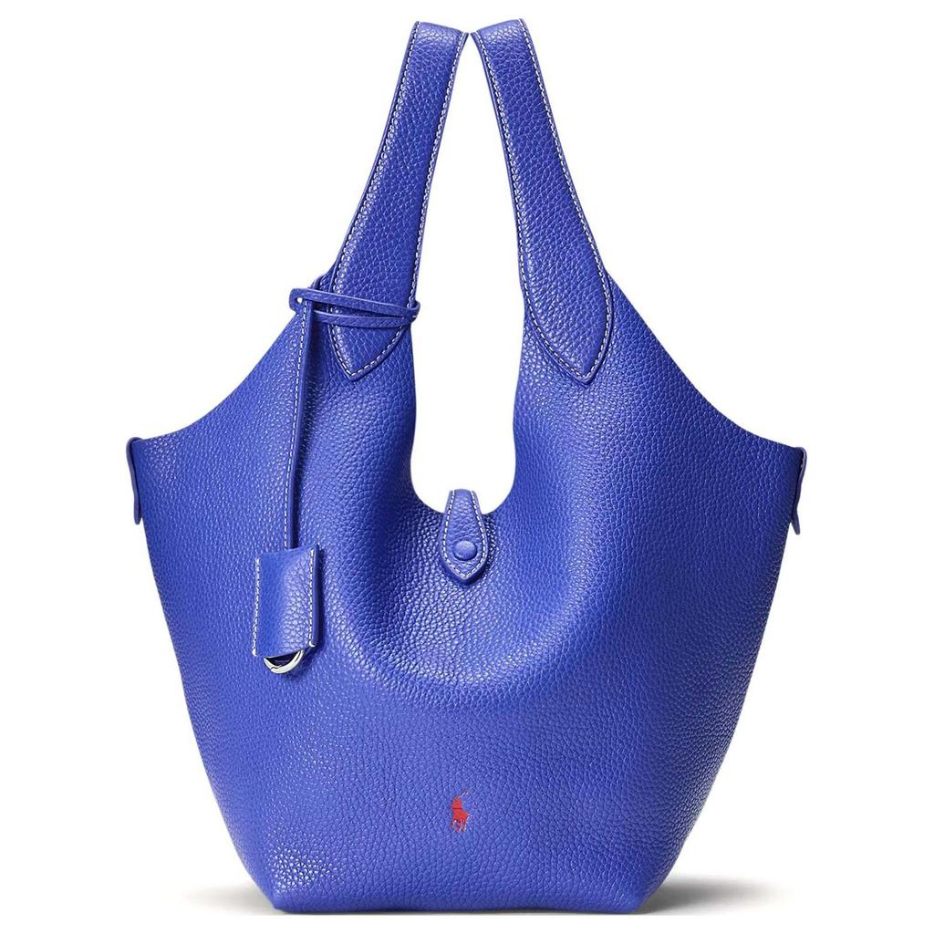 Polo Ralph Lauren Gehämmerter Schlüsselanhänger Anhänger Druckknopf-Verschluss Tragetasche Damen Tragetaschen Hellblau 428938031009