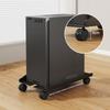 4 Caster Wheels Computer Tower Stand Carbon Steel Adjustable PC Tower Stand PC Stand  For Students