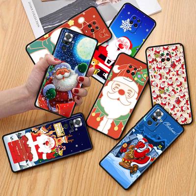Kerstman Telefoonhoesje Voor Xiaomi Redmi Note 10 9 Pro 11 10S 9S K40 9A 9C 9T 8 8T 7 10C Siliconen Achterkant Zacht Funda