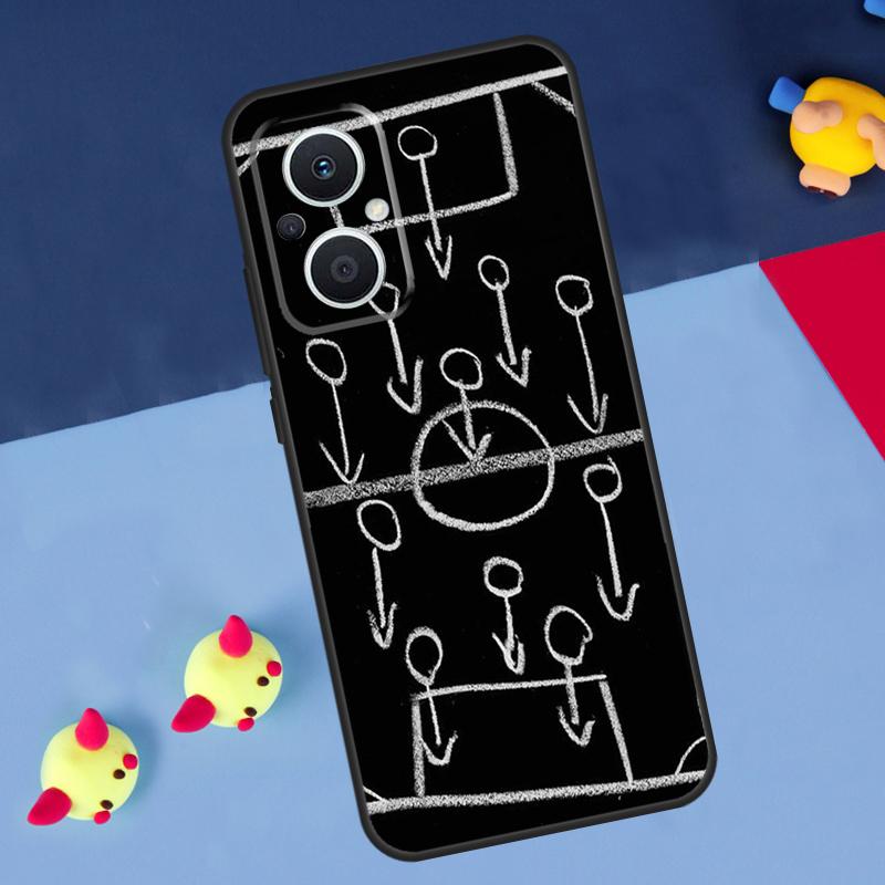 Football Soccer Tactics Time For OPPO Reno 7 8 Lite 8T 10 11 12 13 14 Pro 11F 12F 13F 14F OPPO Find X8 X5 X6 Pro Case