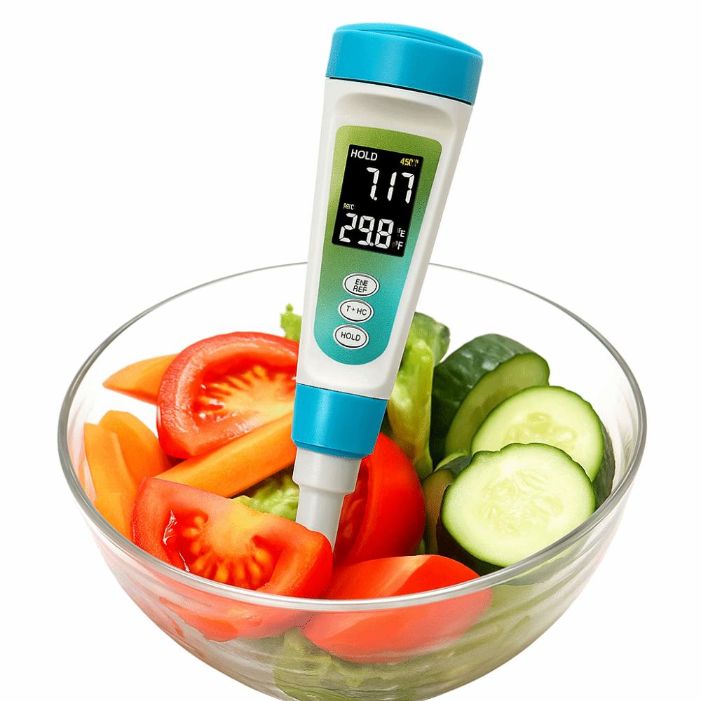 Digital Display PH Meter Backlight LCD Temperature Meter Acidity Analyzer  Professional Use