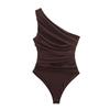 Araltay New Arrival Fashion Style Women's Clothing Fashion All-Match Asymmetric Fold Silk Net Jumpsuit 5039831