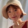 Breathable Vacation Beach Cap Big Brimmed with Windproof Folding Straw Hat Sunshade Topi Lightweight Woven Sun Cap Women