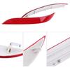 Keenso Rear Bumper Reflector, 1 Pair Left & Right Rear Bumper Reflector for 5 Series E60 2003-2007 63146915039 63146915040