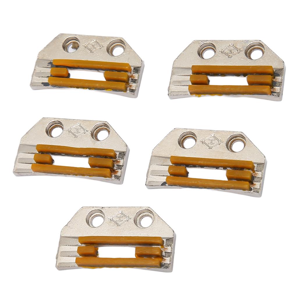 5Pcs Sewing Machine Feed Dog Stainless Steel High Hardness Rustproof Sewing Feed Dog for Repair