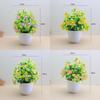 Handmade Faux Chrysanthemum And Spread Palm Artificial Plants For Home And Workspace
