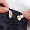 Adjustable Butterfly Waist Buckle Detachable Metal Buckle Reusable Snap Fastener Waist Tightening Tool Clothing Accessories
