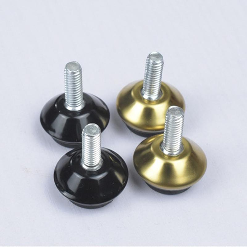 4 stk Justerbare Metal Møbelafbalanceringsfødder Ben M6*15*23Mm Gevindskruer Til Skab Bord Stol Maskine Base