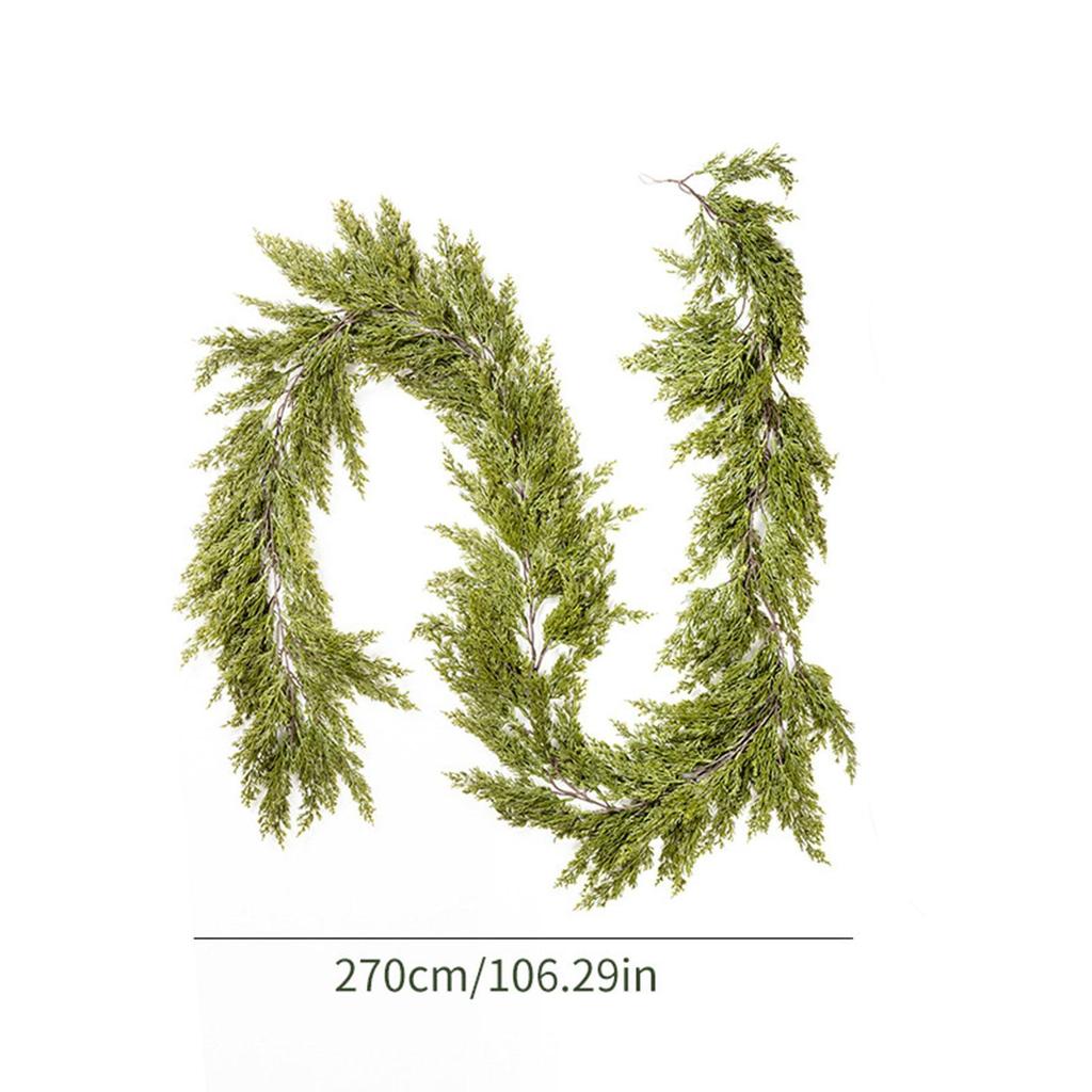 Christmas Artificial Cypress Leaf Vine Lifelike for Front Door Multipurpose