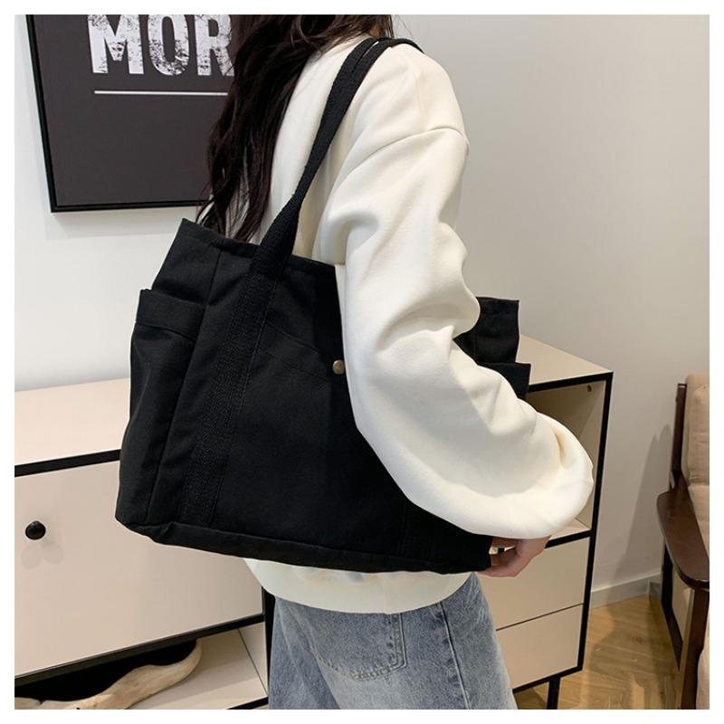 

Single-shoulder Bag, Versatile Handbag for College Students, Large Capacity for Commuting Lined чорний