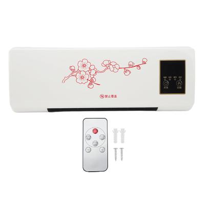Wall Mounted Air Conditioner Mini Electric Heating Machine with Remote Control for Bedroom Bathroom