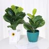 Decoration Courtyard Ornament Faux Leaves Lifelike Greenery Fake Plants Artificial Ficus Branch