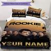 Custom Name THE ROOKIE TV SHOW Bedding,Quilt Set Quilt Cover Pillowcase Home Birthday Gift(1 * duvet cover + 2 * pillowcase, without core)_xia