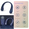 Ventilatore portatile da collo appeso Ventilatore silenzioso senza pale ricaricabile tramite USB Ventilatore climatizzatore per ventilatori sportivi Mini ventilatore elettrico wireless