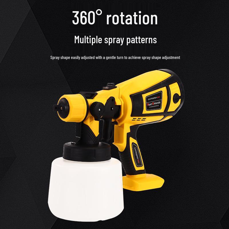 New High-Pressure Portable Electric Spray Gun with Detachable Lithium Battery