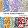 4mm Rhombus Beads - 200 Czech Quality Double Crimp Top Beads for DIY, Shuttle Weaving, and Embroidery