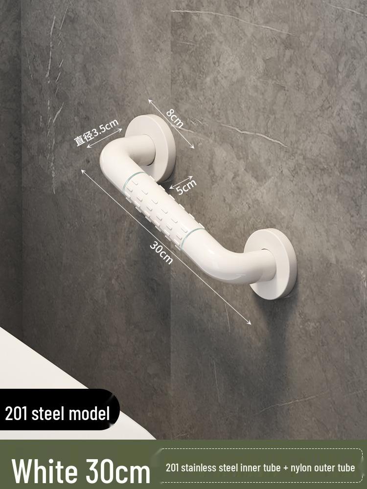 Stainless Steel Non-Slip Safety Handrail for Elderly and Disabled - Barrier-Free Bathroom/Toilet Handle