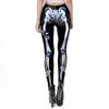 New Halloween costume skull print leggings stage costume pencil pants