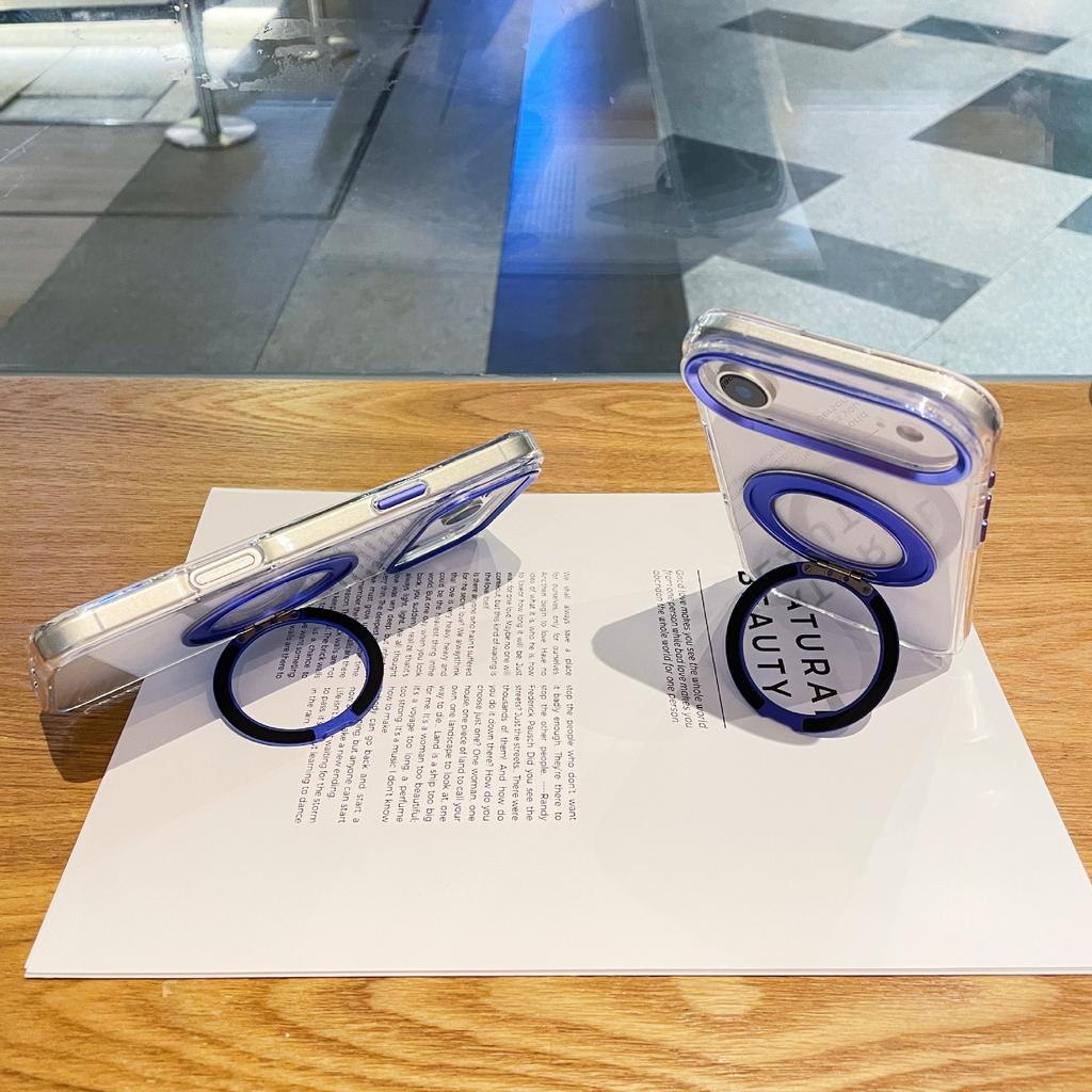 Für IPhone 17 Promax Handyhülle 360 Grad Drehbare Metallhalterung für Apple 16 Fallschutz Hohe Transparenz Schutzhülle