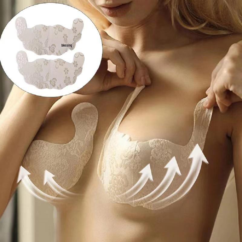 Seamless Lace Lift Nipple Covers for Large Size - Invisible, Disposable, Gathered Fit