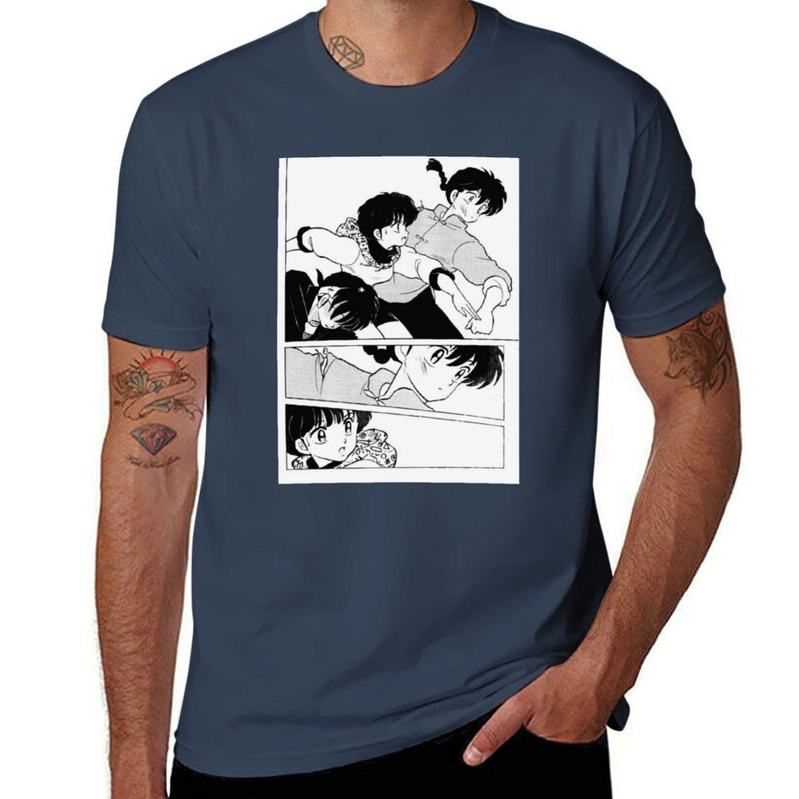 ranma and akane fighting Special Edition TShirt Comfortable Workout Short Sleeve Shirt S