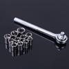 40-Piece Multi-functional Socket & Ratchet Wrench Set for Car Repair