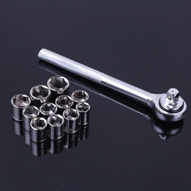 40-Piece Multi-functional Socket & Ratchet Wrench Set for Car Repair
