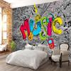 Musical Large Wall Mural Graffiti Wallpaper Abstract Art Graffiti Wall Mural for Kids Room Nursery Bedroom Home Decor Poster Wallpaper