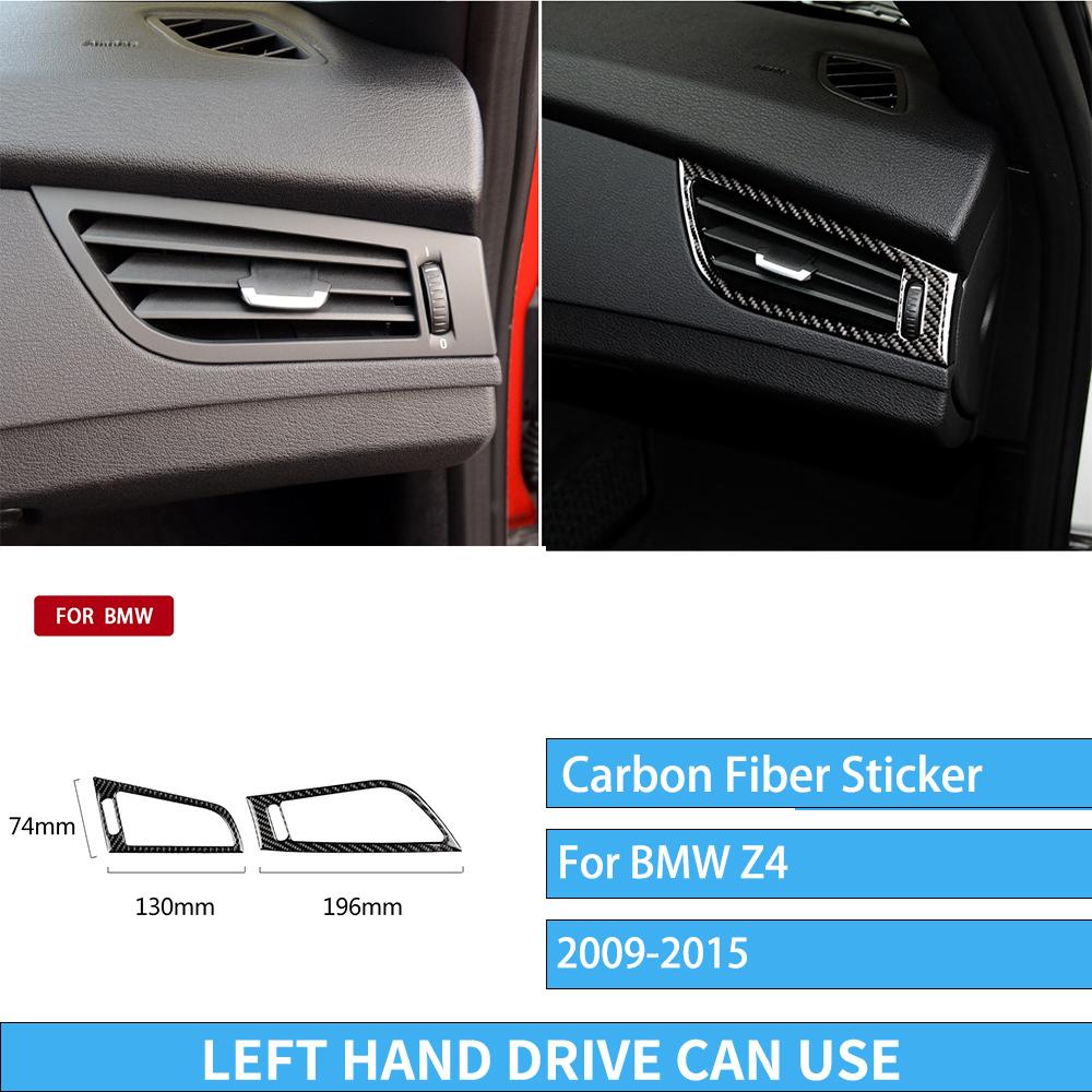 Carbon Fiber Car Accessories Interior Gear Shift Dashboard Window Lifting Switch Cover Stickers Trim For BMW Z4 E89 2009-2015