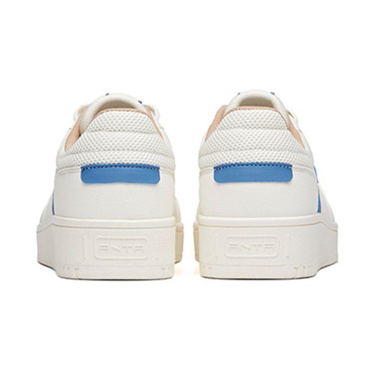 Anta Slip Resistant Cushioning Abrasion Resistant Lightweight Low top Skateboard Shoes Men's White Blue 912128068-5