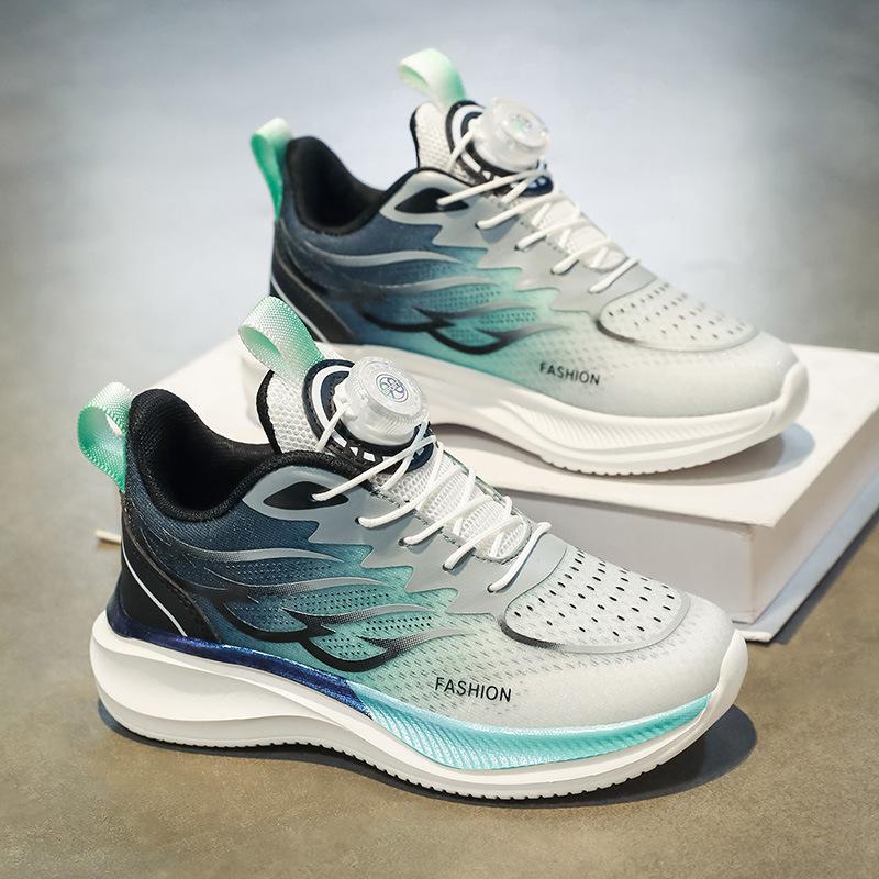 2025 New Sports Boy Summer Versatile Leisure Invisible Inner Height Increase Youth Thick-soled Shock Absorption Running Tide Shoes