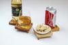 [Mt. Fuji Glass - Premium Gift Box] Mt. Fuji rock glass with a shimmering Mt. Fuji design at the bottom / Includes wooden coaster
