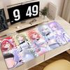 Gaming Mouse Pad Large Desk Mat Antislip Base Stitched Edges Group Anime Girls Print for Gaming  Office Desk Use