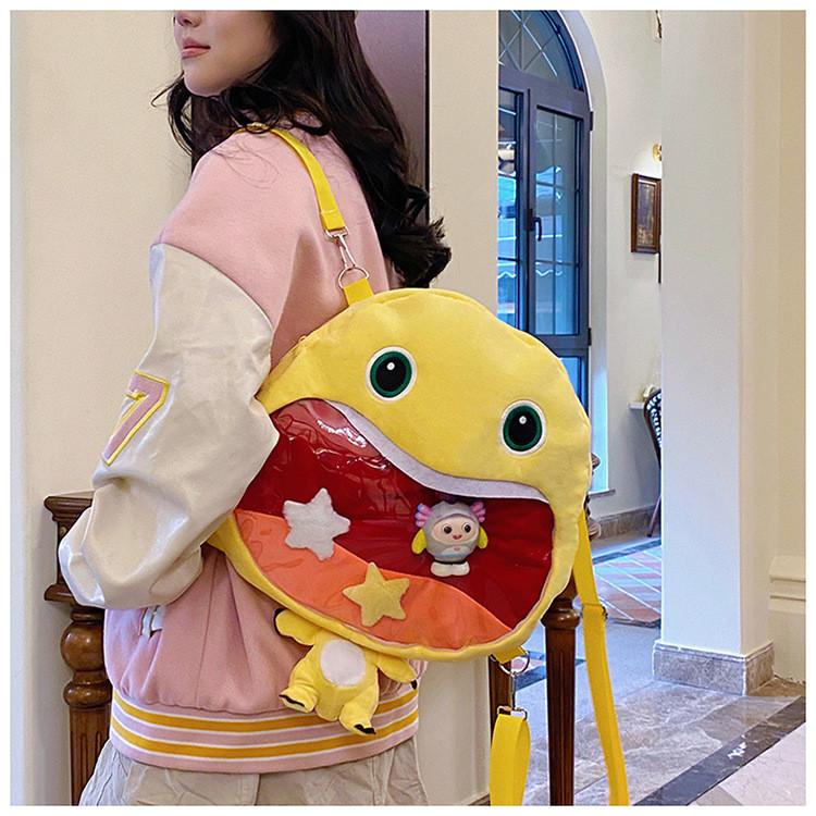 Nailong Cute Plush Animal Backpack With Large Capacity For Daily Use