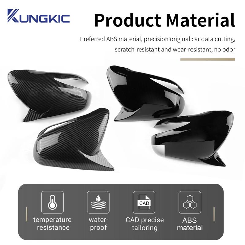 For Lexus IS IS250 IS350 IS F 2006 2007 2008 2009 2010 2011 2012 LHD Rearview Mirror Cover Trim ABS Pair Side Wing Mirror Cover