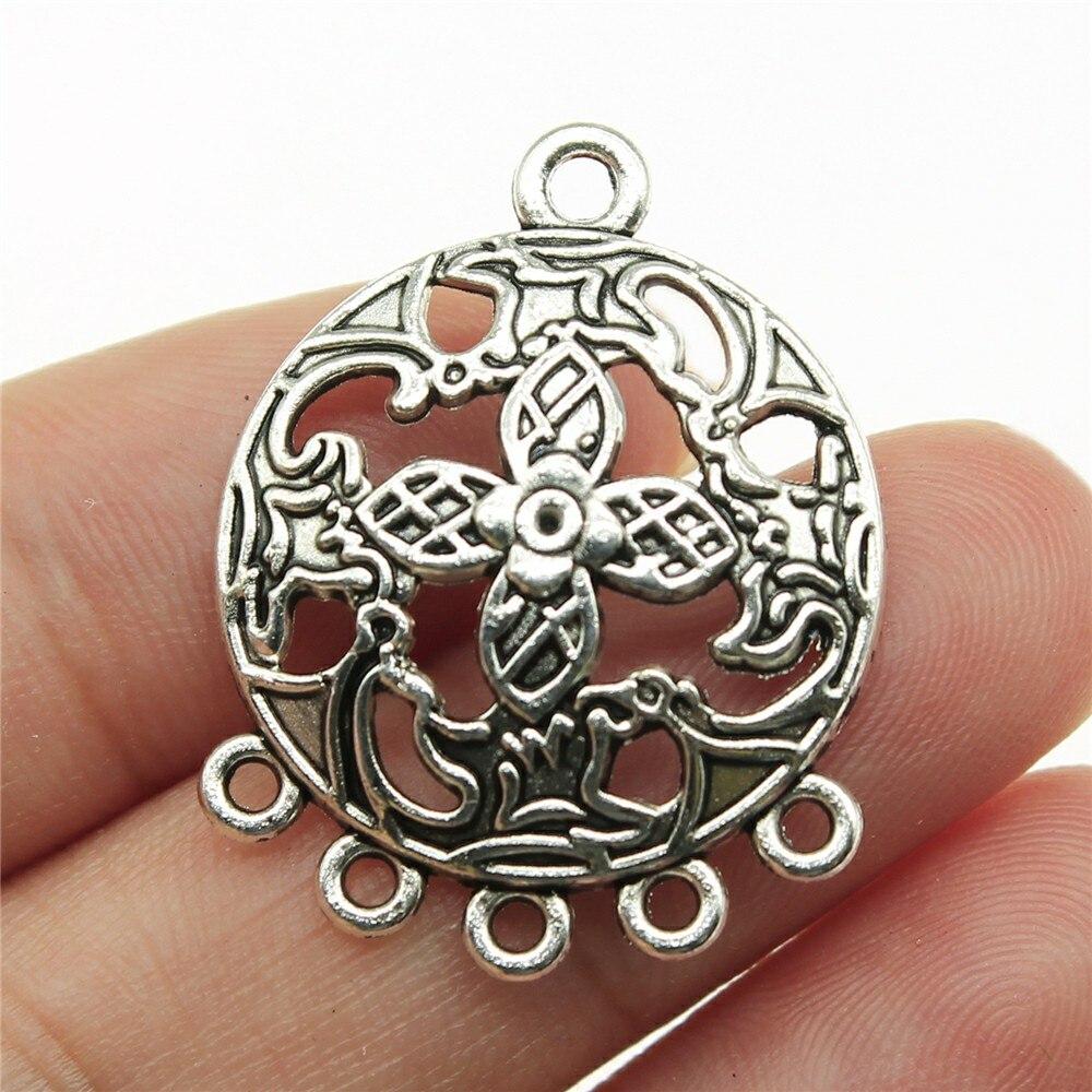 

4 шт. 28x23 мм пористый разъем для сережек DIY ювелирные изделия ручной работы фурнитура для сережек разъем подвески