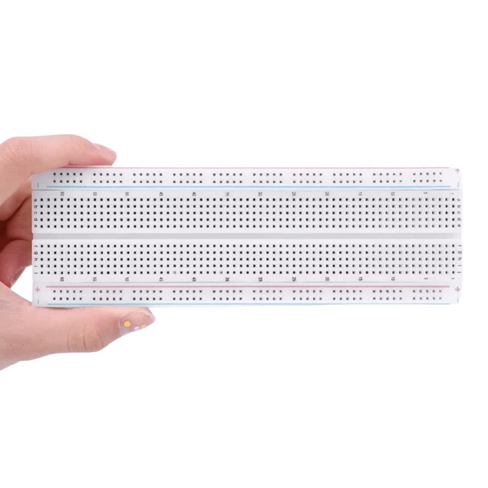 U Shape 830-Hole Breadboard 830 Tie Points Experimental Connection Board  Circuit Testing