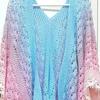 300G Mercerized Cotton Blended Fancy Cake Thread Handmade Diy Knitted Hook Shawl Coat Scarf Thread
