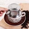Edelstahl Kaffee Tropf Filter Langlebig Vielseitig Vietnamesischer Kaffeezubereiter Silber Tragbar Kaffee Aufguss Tasse Reise