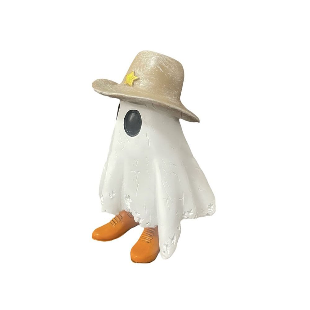 Resin Craft Ghost Figurines Statue Halloween Ghost Ornaments  Home Desktop Small Ornament