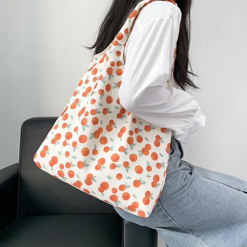 Summer Multi Pattern Retro Oil Painting Small Floral Canvas Bag One Shoulder Hand-held Large Capacity Vest Bag
