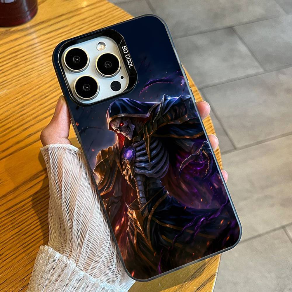 Etui Na Telefon Ainz O-Overlord Królowa Albedo Dla iPhone 16 17 15 14 12 13 Pro Max Czarny Cukierkowa Matowa Odporna Na Wstrząsy Pokrowiec