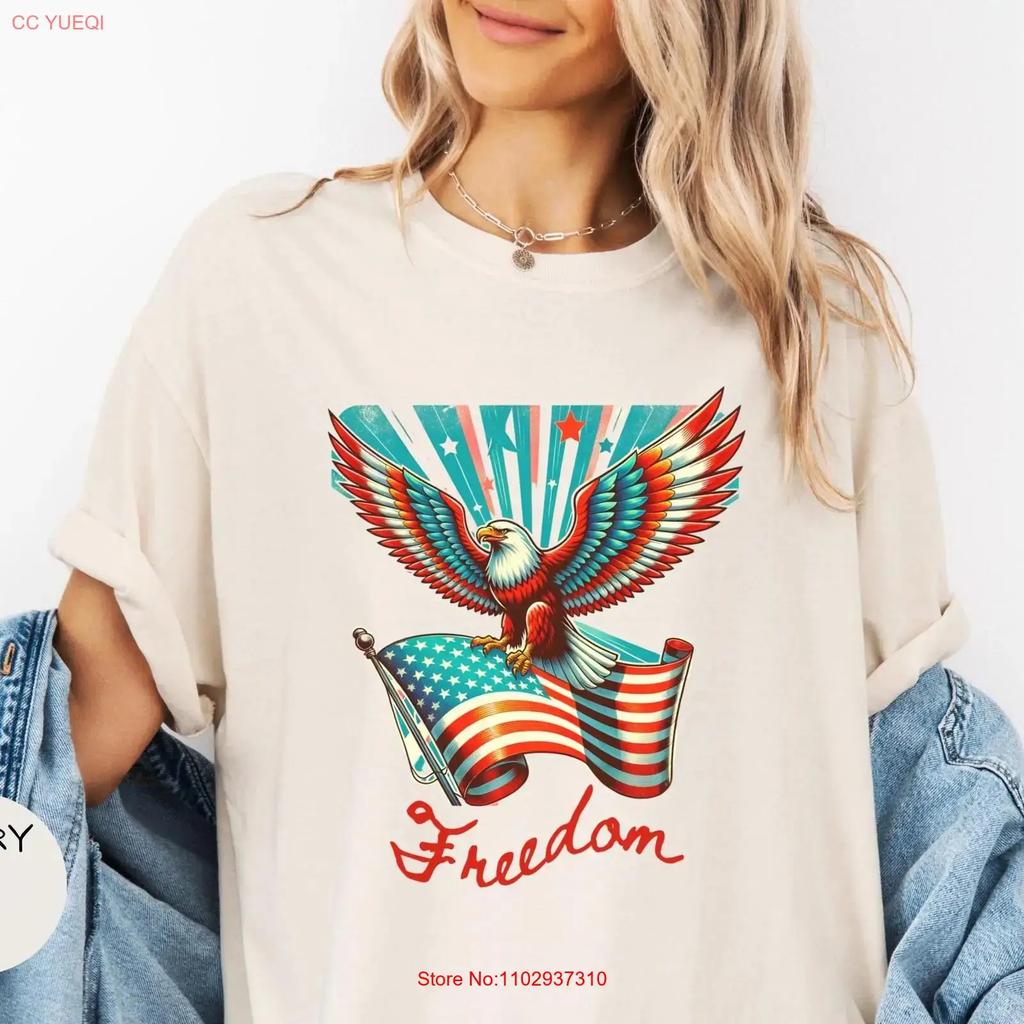 4th Of July T Shirt Usa For Her Cute Mom Freedom Patriotic Trendy Vintage Comfortable Unisex Fashion Designer Clothes