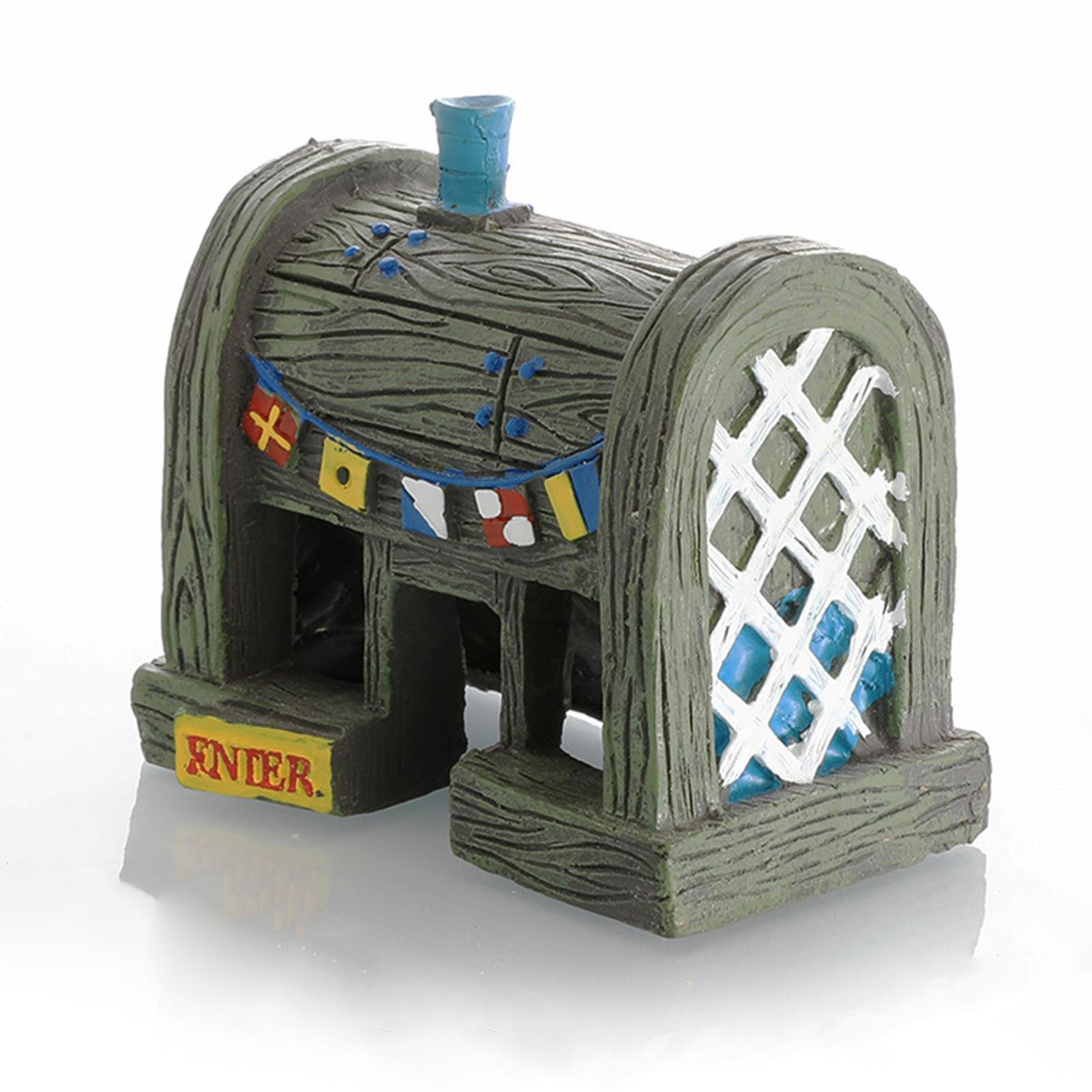 

Мультяшный аквариумный орнамент милый домик для рыбок украшение для аквариума пейзаж ананасовый домик King Krabby Patty Restaurant